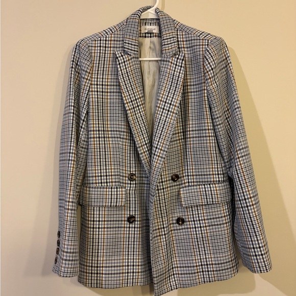 Evereve Plaid Blazer Jacket - Picture 5 of 7